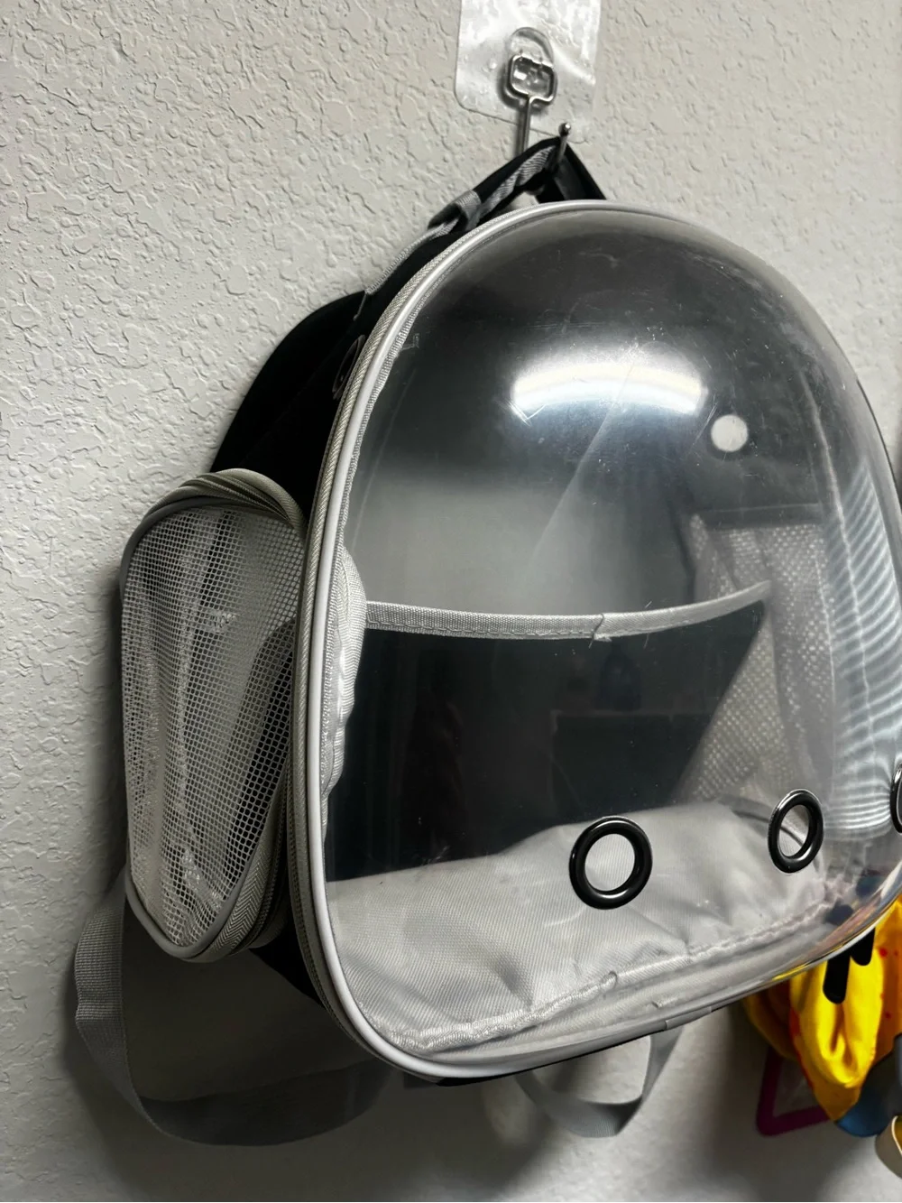 Clear Bubble Pet Backpack Carrier - Black and Clear